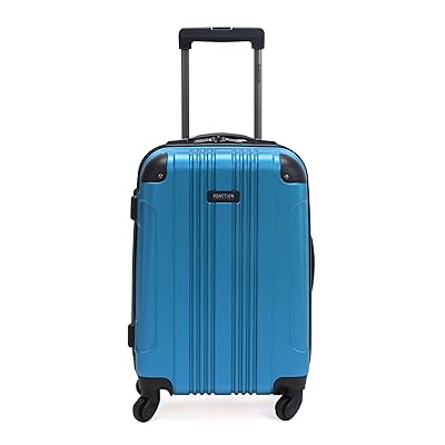 Kenneth Cole REACTION Out of Bounds Lightweight Hardshell 4-Wheel Spinner Luggage, Mint Blue, 28-Inch Carry On