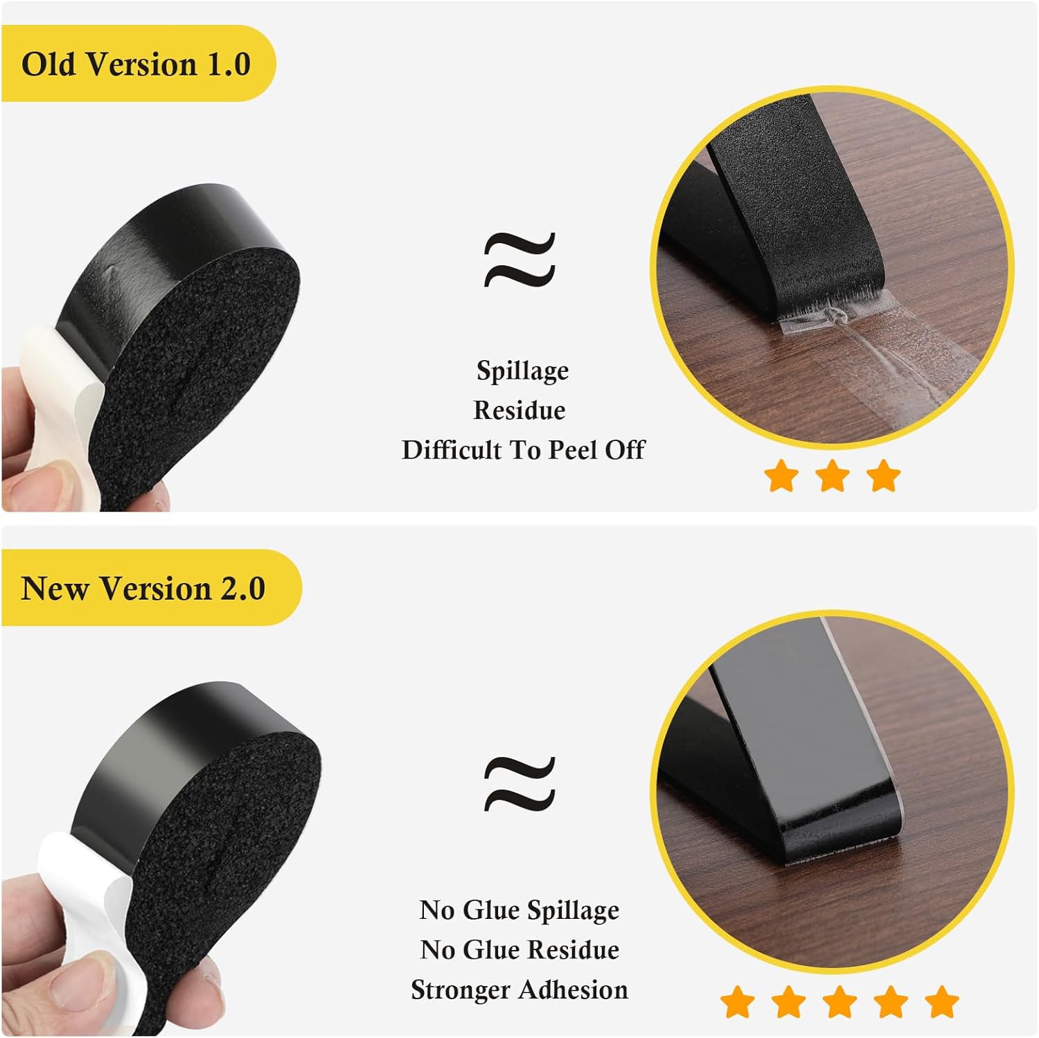 fowong Air Conditioner Window Seal Kit 1" x 1" – Neoprene Foam Tape Weather Stripping for Window AC Units, Blocks Hot Air, Drafts & Noise, 13FT (6.5FT x 2 Rolls, Black)