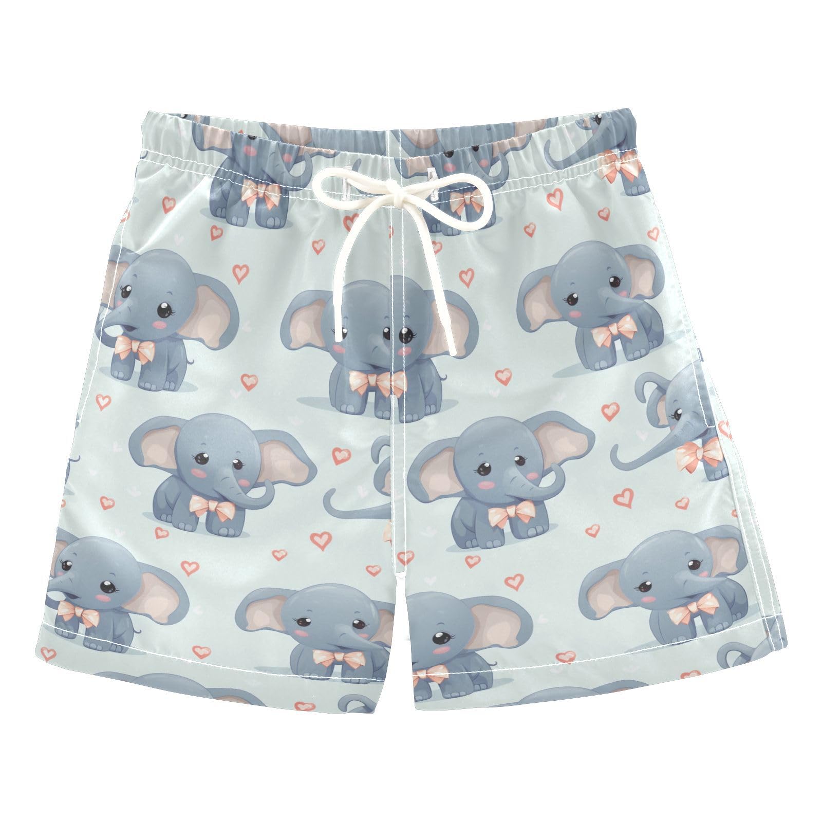 senya Cute Elephant Boys Swim Trunks Toddler Shorts Swimwear Boardshorts Multicoloured