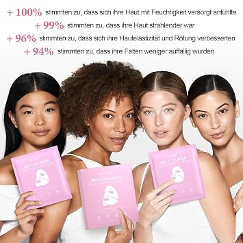 Deep Collagen Face Mask Moisturising Hydrogel Face Mask Over with Low Molecular Collagen for Elasticity Firming Lifting Pore Reduction Gifts for Women