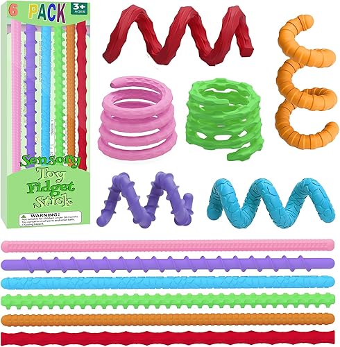 Juguetes sensoriales para niños con autismo  Juguetes sensoriales elásticos texturizados para ansiedad y ansiedad, juguetes sensoriales para
