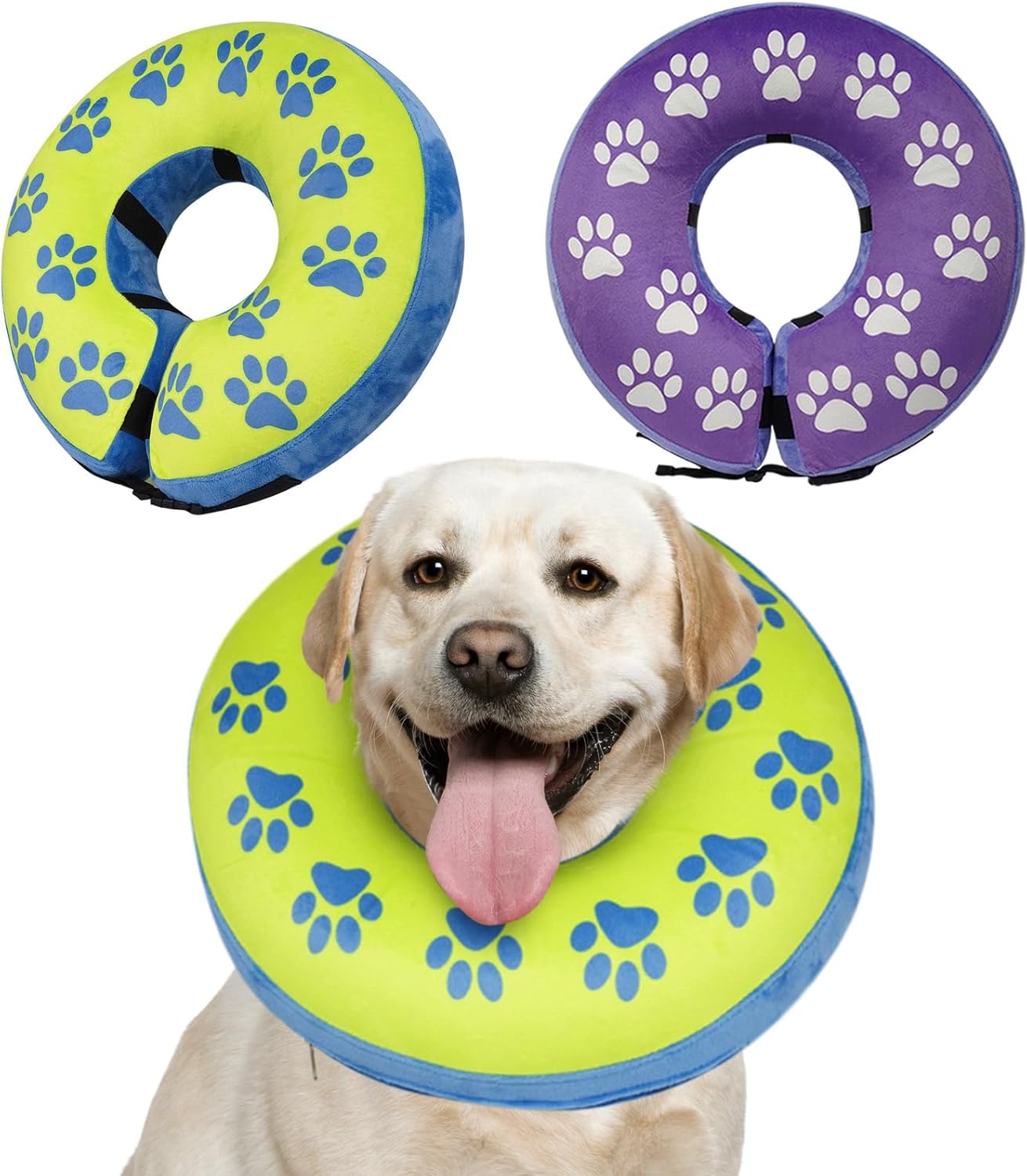 Inflatable Dog Cone, Soft Cone for Large Medium Dogs After