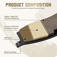 Vista 4 de Cyleto Pastillas de freno delanteras para Yamaha TTR125 TTR125L TTR125LE 2000 2001 2002 2003 2004 2005 2006 2007 2008 2009 2010-2015