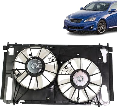 - Front Radiator Dual Fan Compatible with Lexus IS350/Toyota RAV4 2006-2012 | Direct Replacement | 1636328290 | TO3117102