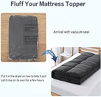 Vista 20 de SOPAT Mattress Topper RV King Size Extra Thick Mattress Pad 8-21" Deep Pocket Soft Down Alternative Fill Mattress Protector Pillow Top Mattress White