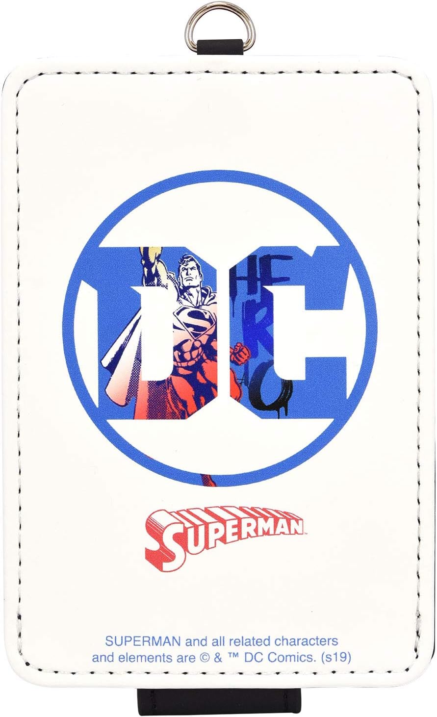 グルマンディーズ Gourmandise spm-66wh IC Card Case, White, H: 6.7 x W: 3.9 x H: 0.8 inches (170 x 98 x 20 mm), Superman