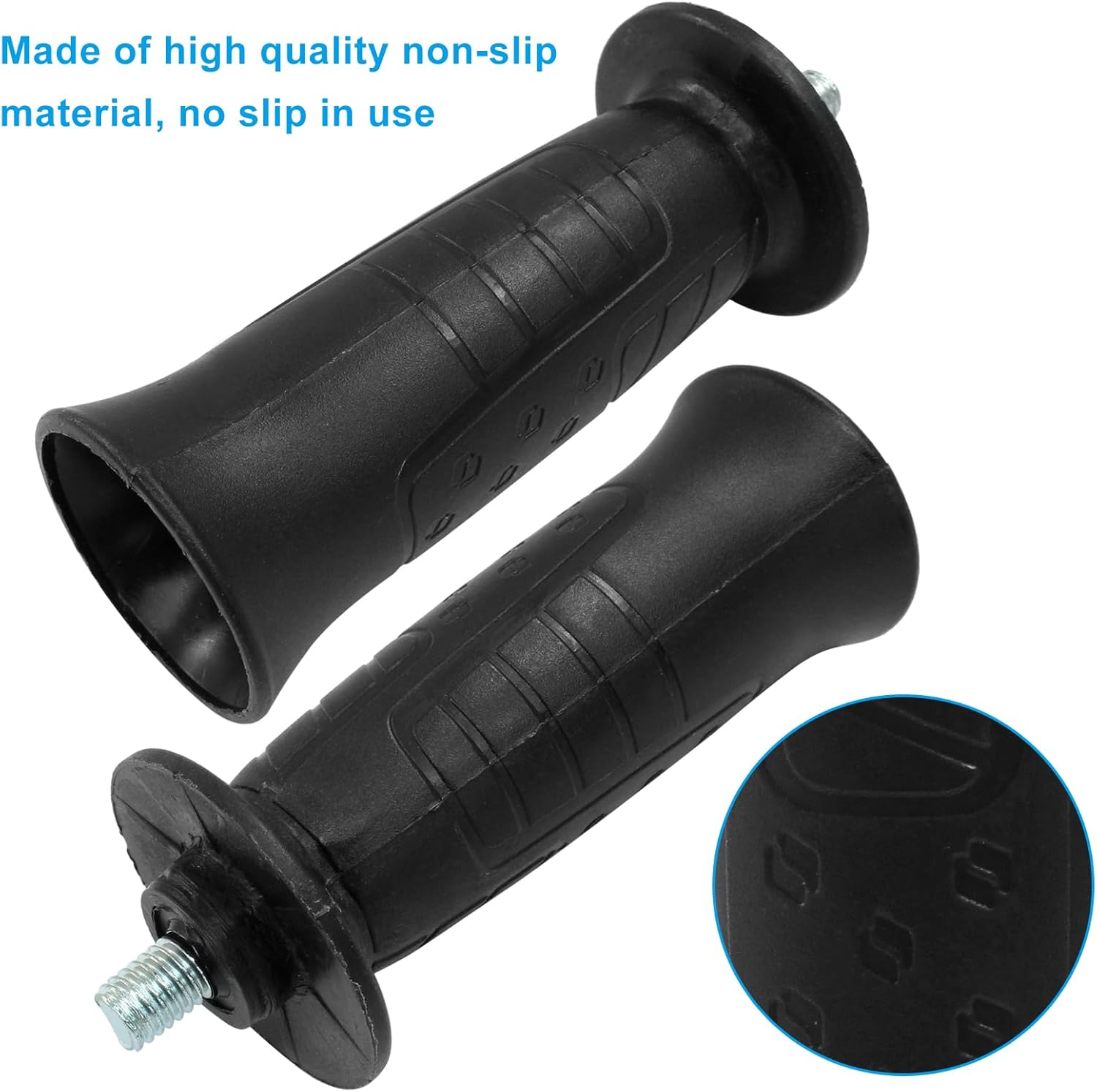 2PCS Rreplacement Side Handle, 8MM Thread Plastic Angle Grinder Handle for Wide Variety of Angle Grinder Models