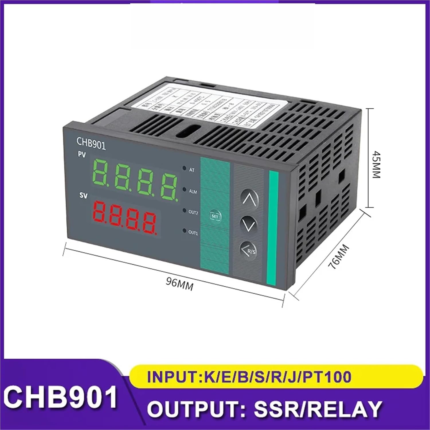 Dual Output SSR Relay PID AC220V Temperature Controller Thermostat Digital Regulator CHB402 CHB401 CHB702 CHB902 MV*an Universal(CHB402)