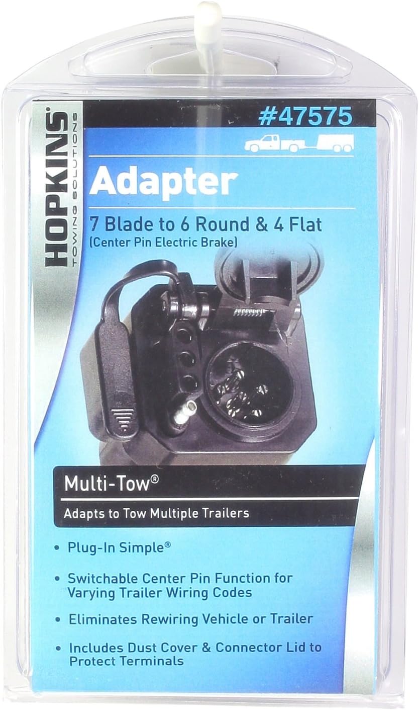 Hopkins Towing Solutions 47575 Multi-Tow 7 Blade to 6 Round and 4 Flat Adapter image 4