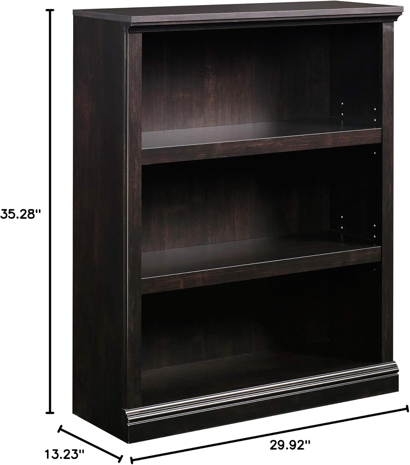 Sauder Miscellaneous Storage Bookcases/Book Shelves, Estate Black Finish