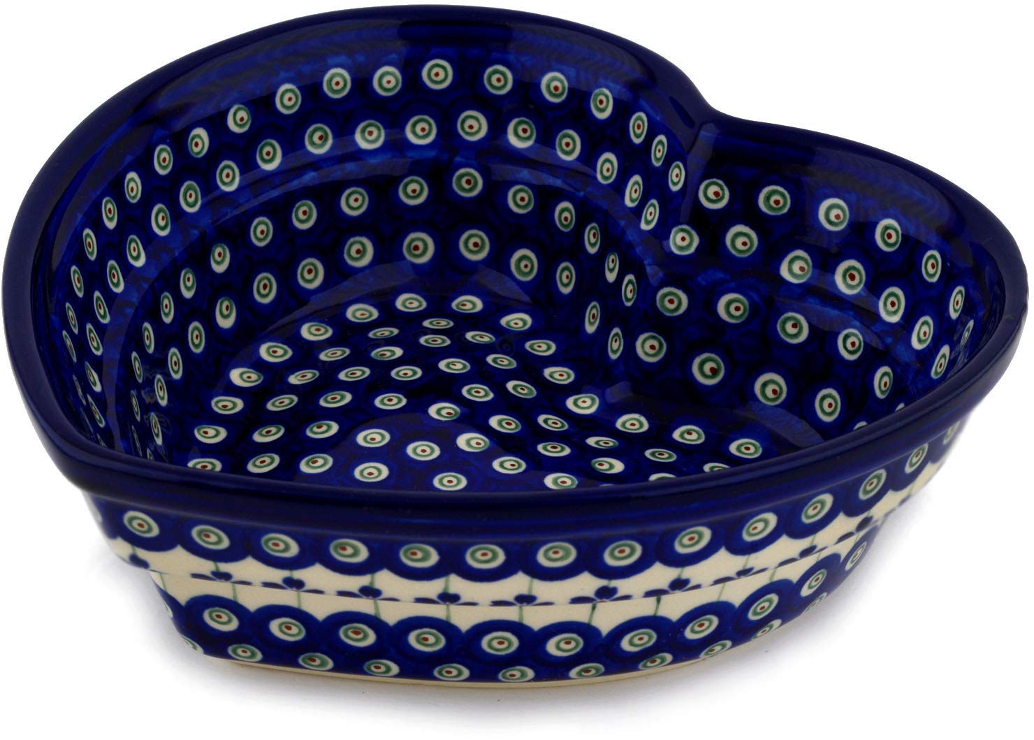bunzlauer - Cuore in ceramica ciotola, B = 21,9 cm, H = 7,7 cm nella