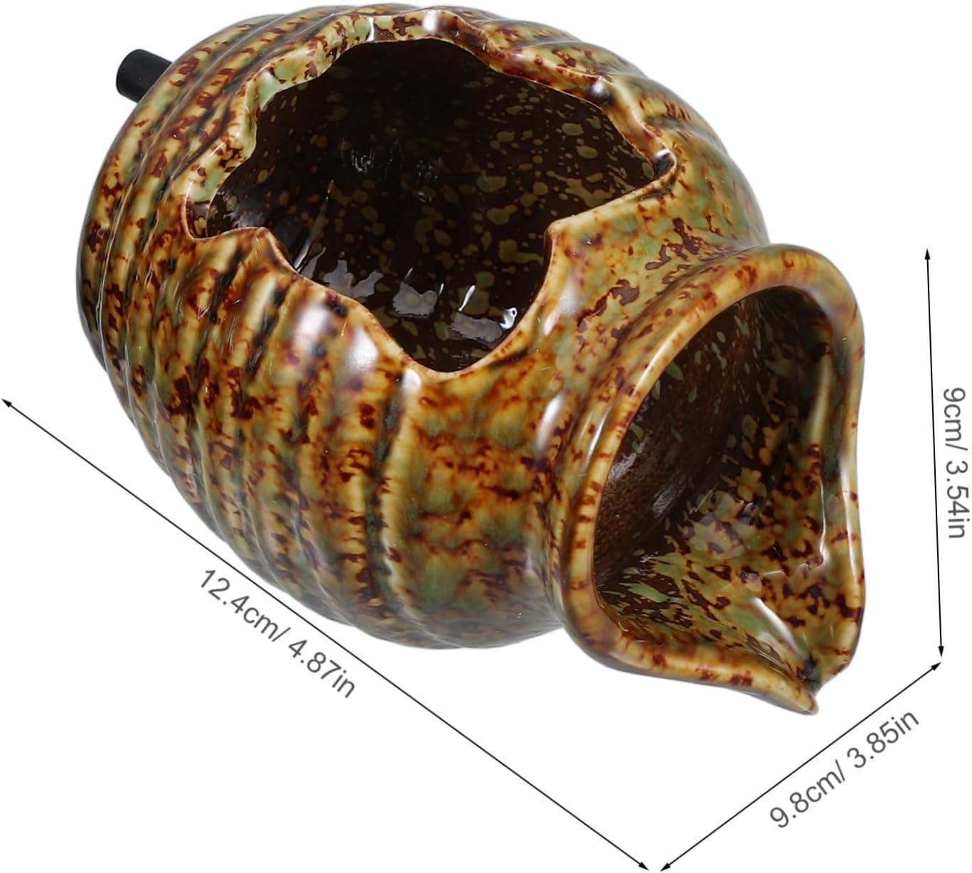 2pcs Ceramic Jar Fountain Water Filtration System Fish Tank Decor for Indoor and Outdoor Use Tranquil Water Feature for Garden and Living Room Spaces