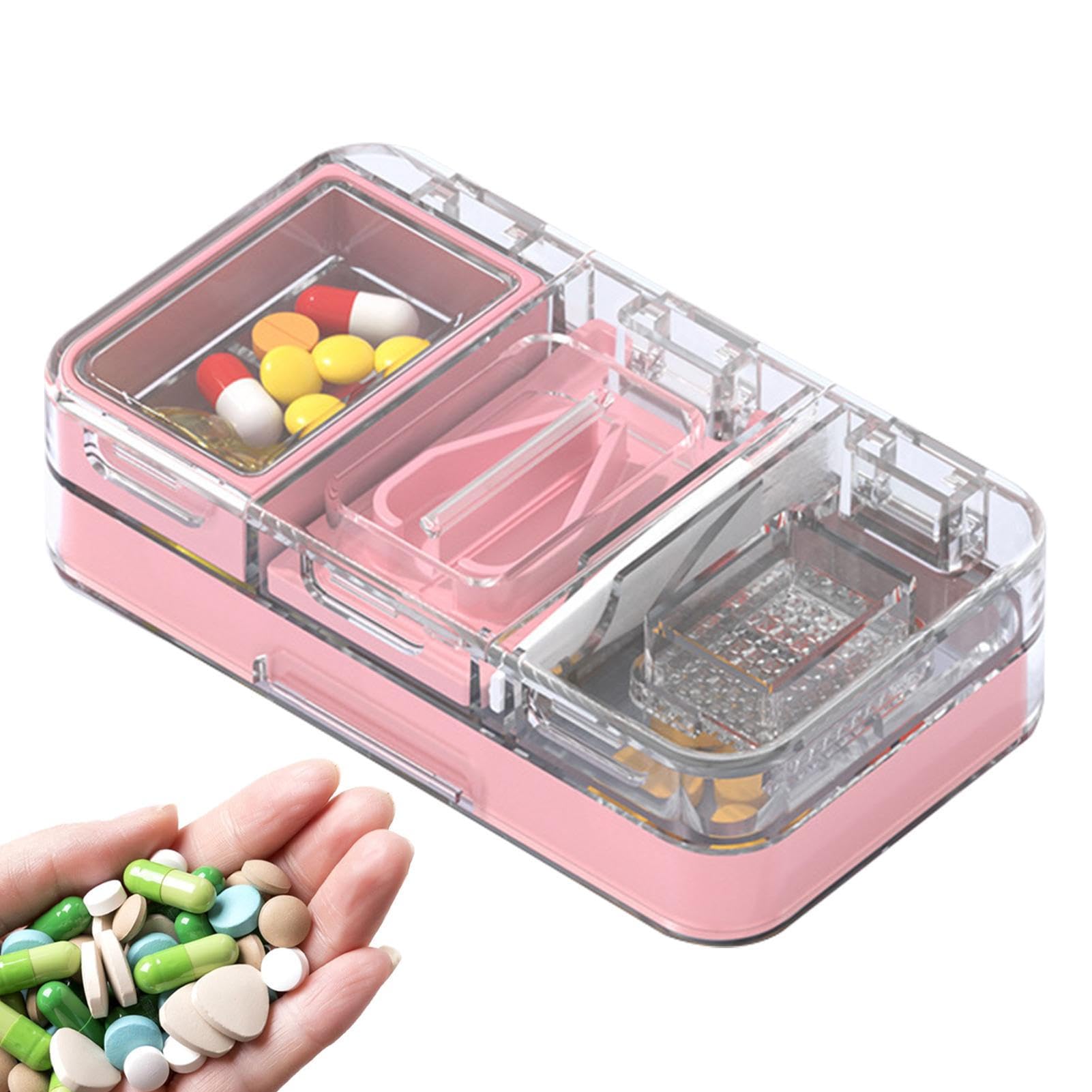 Amazon.co.jp: ピルカッター,小さな丸い錠剤用の 3 in 1 小型錠剤