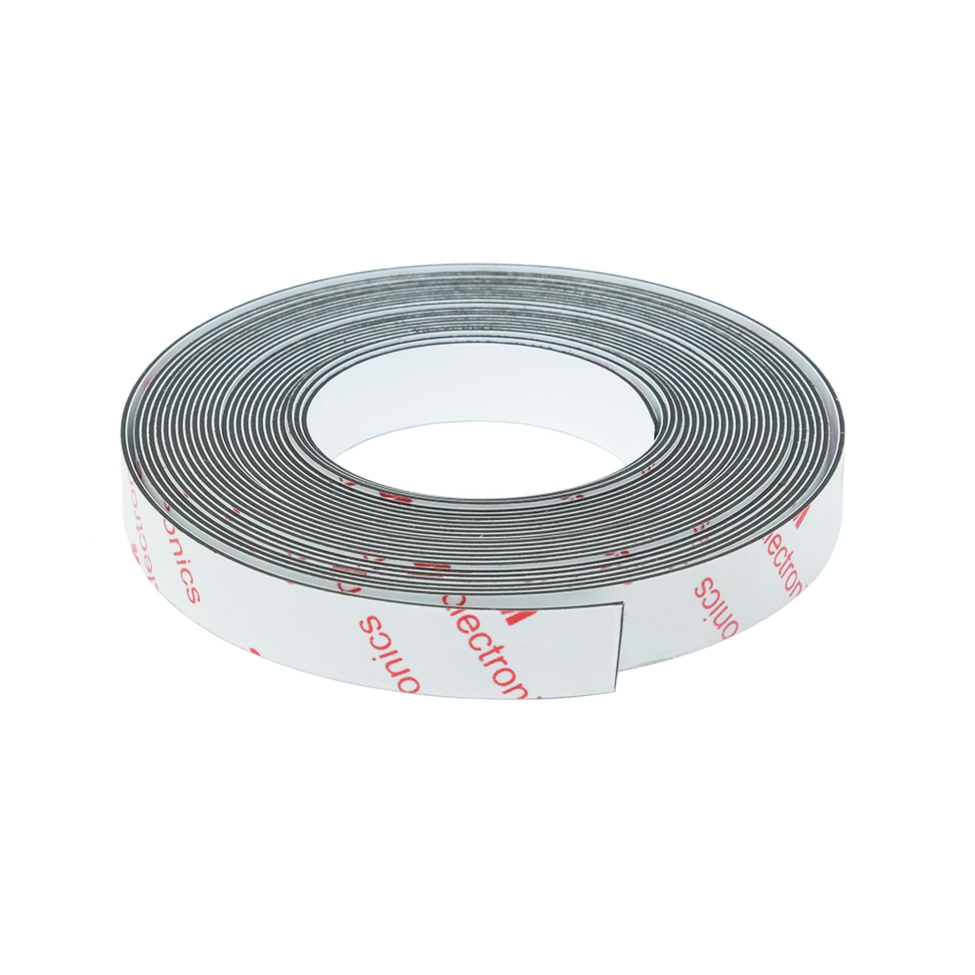 FerroFlex® 12.5mm Wide 3M Self Adhesive & Gloss White Ferrous Strip for Walls, Office, Home and Creating Instant Surfaces Magnets Will Attract To - 5 Metre Length