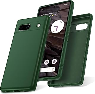Watana Google Pixel 7A 5G Case, Soft Touch Silicone Mobile Phone Case, Shockproof, Dustproof, Non-Slip Full Body Armour with Microfibre Lining for Pixel 7A 5G, Green