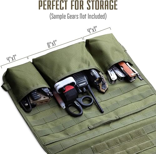 Miniatura 4 de WYNEX - Organizador de respaldo para asiento de automóvil, equipo para transportar carga, ligero y modular, con ajuste universal, funda de asiento