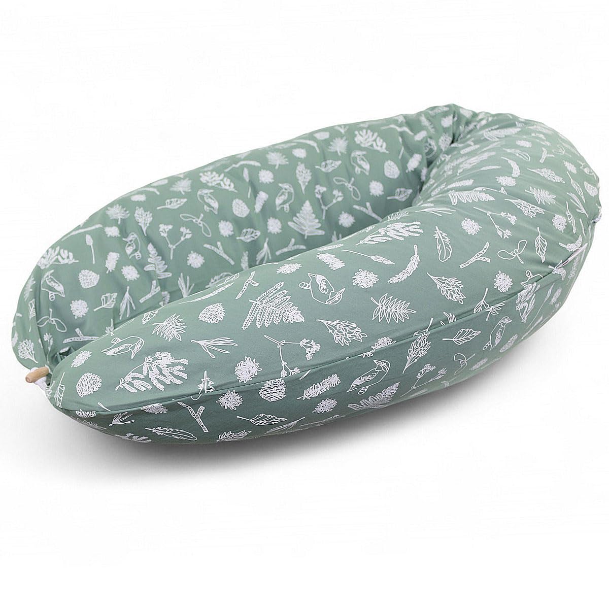 Almohada de Lactancia Almohada de posicionamiento XXL Almohada de Embarazo Almohada de Dormir Lateral Grande (Bosque)