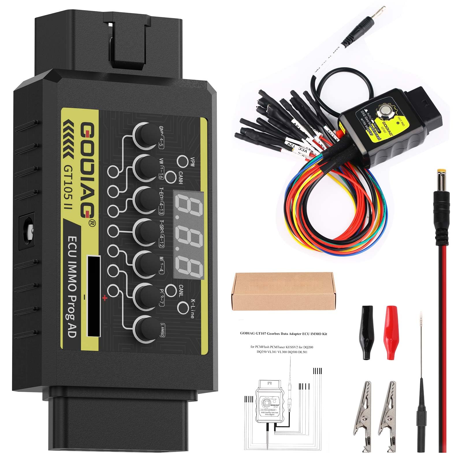 Amazon.com: GODIAG GT107 Gear-Box Data Adapter for DQ250, DQ200