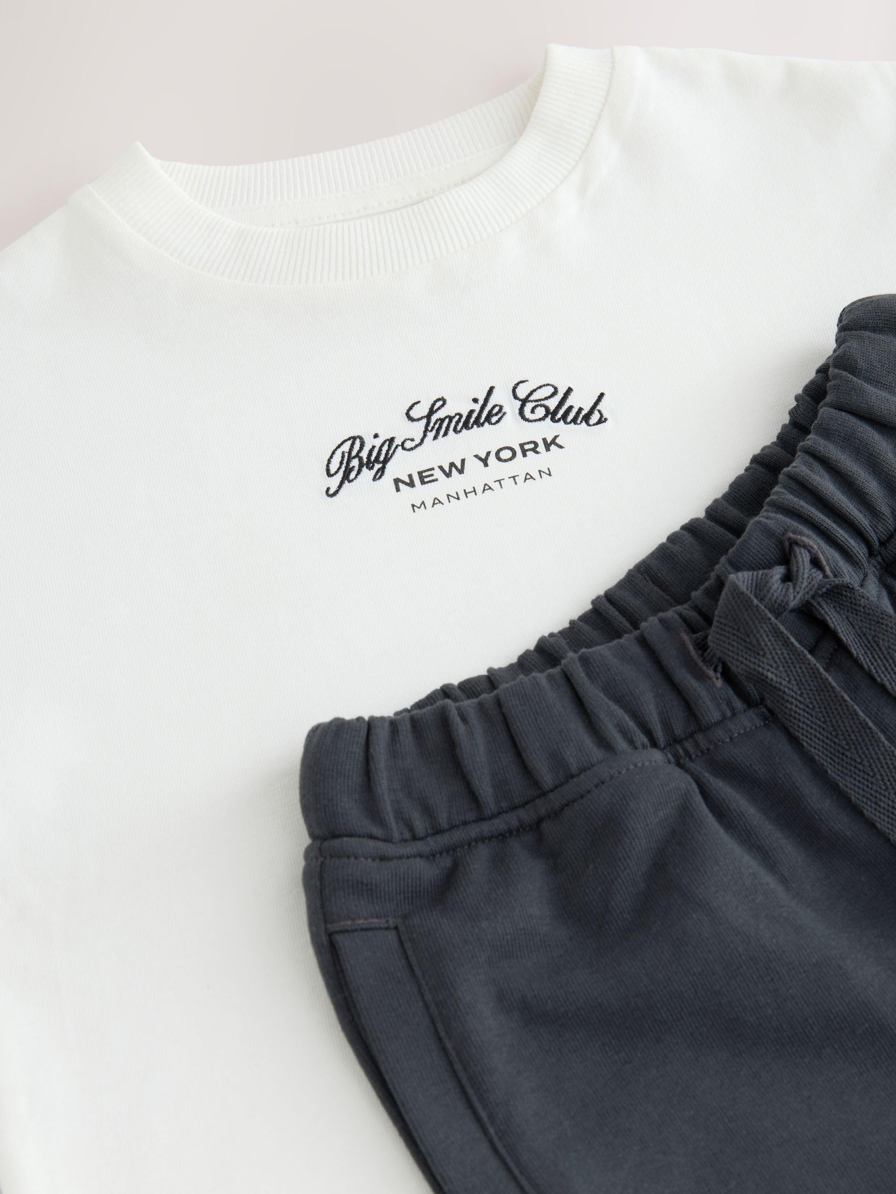 NEXT Jungen T-Shirt und Utility-Jogginghose im Set, 2er-Pack 62-122
