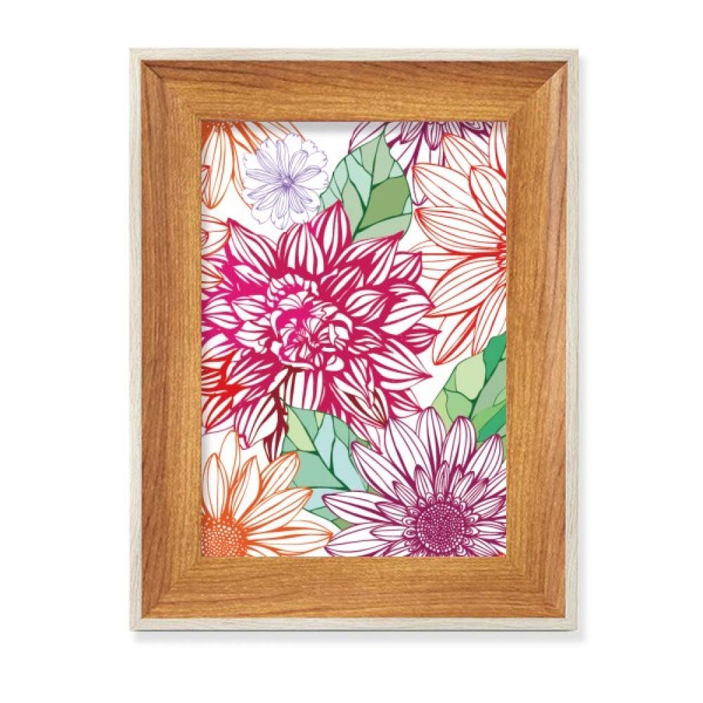 Cadre photo en bois fleuri le cadeau de décoration de table parfait