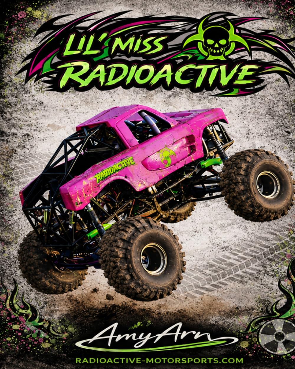 Lil’ Miss Radioactive: Monster Truck Coloring & Activity Book