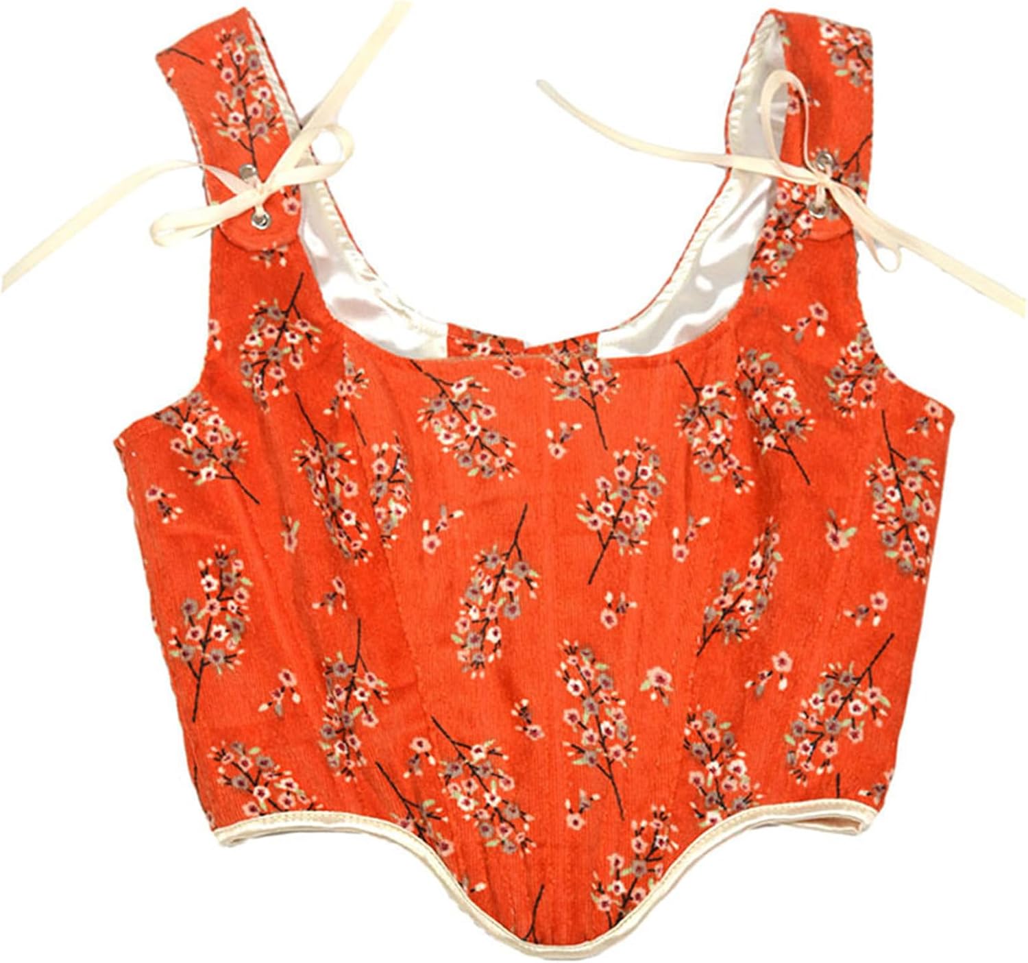 Elegant Corset Top Renaissances Bustier for Female Shape Girdle Back Tied Fishbones Top Role Play Costume Red