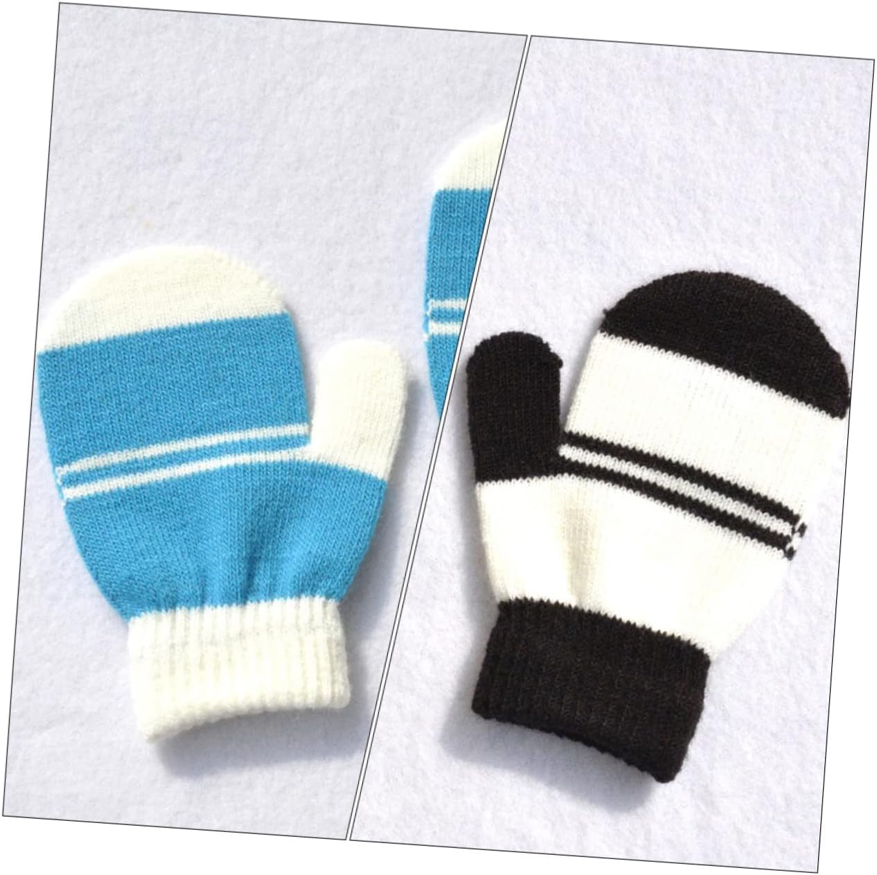 Veemoon Adorable Gloves Windproof Knitting Mitts for Boys and Warm Winter Accessories for Ages Stylish and Comfortable Knit Design Lightweight for Easy Wear