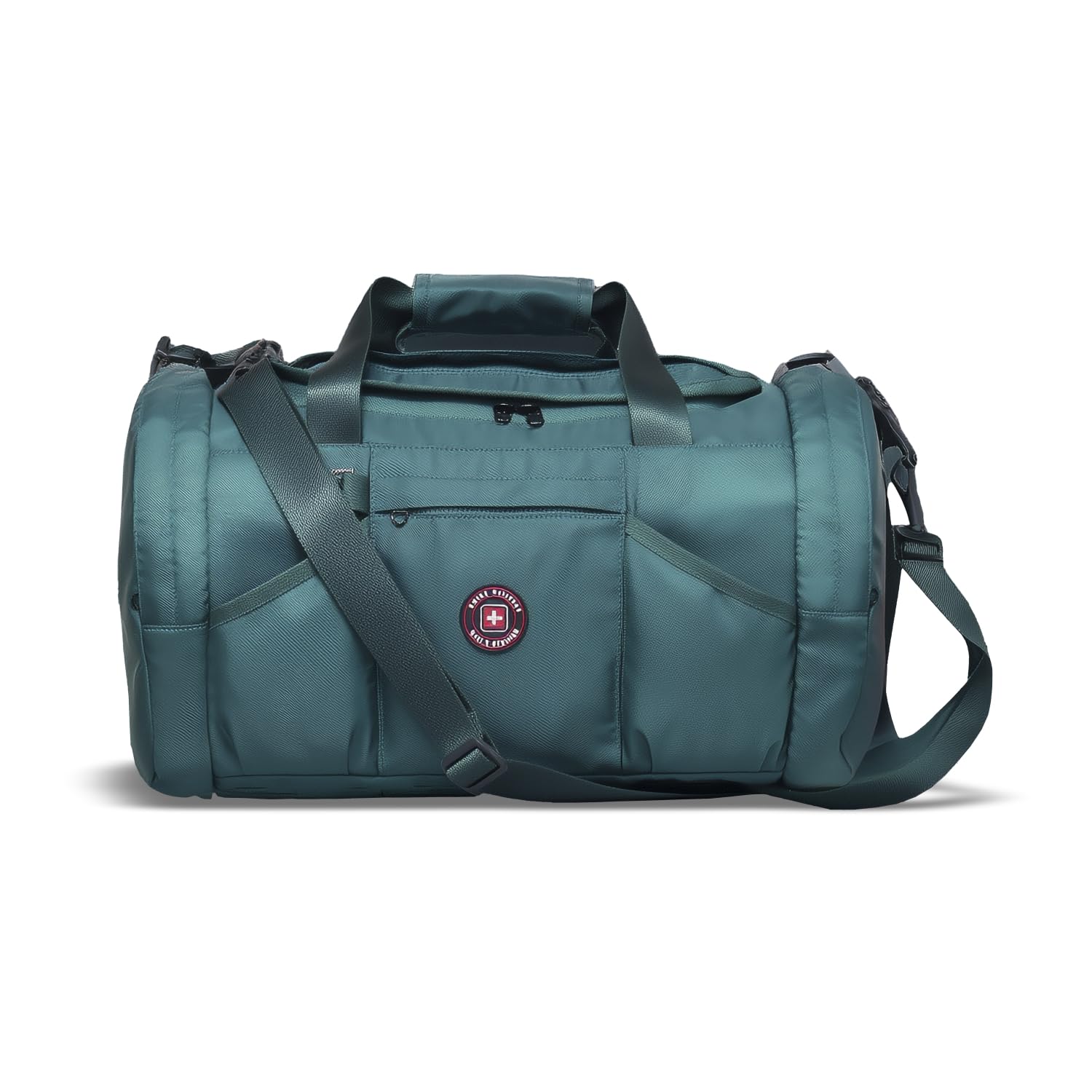 Fitpro Gym Duffle Bag 36L for Men & Women | Travel, Fitness, Sports, Training, Overnight Bag with Shoe Compartment, Trolley Holder, Quick Access Pockets – Green-image-38