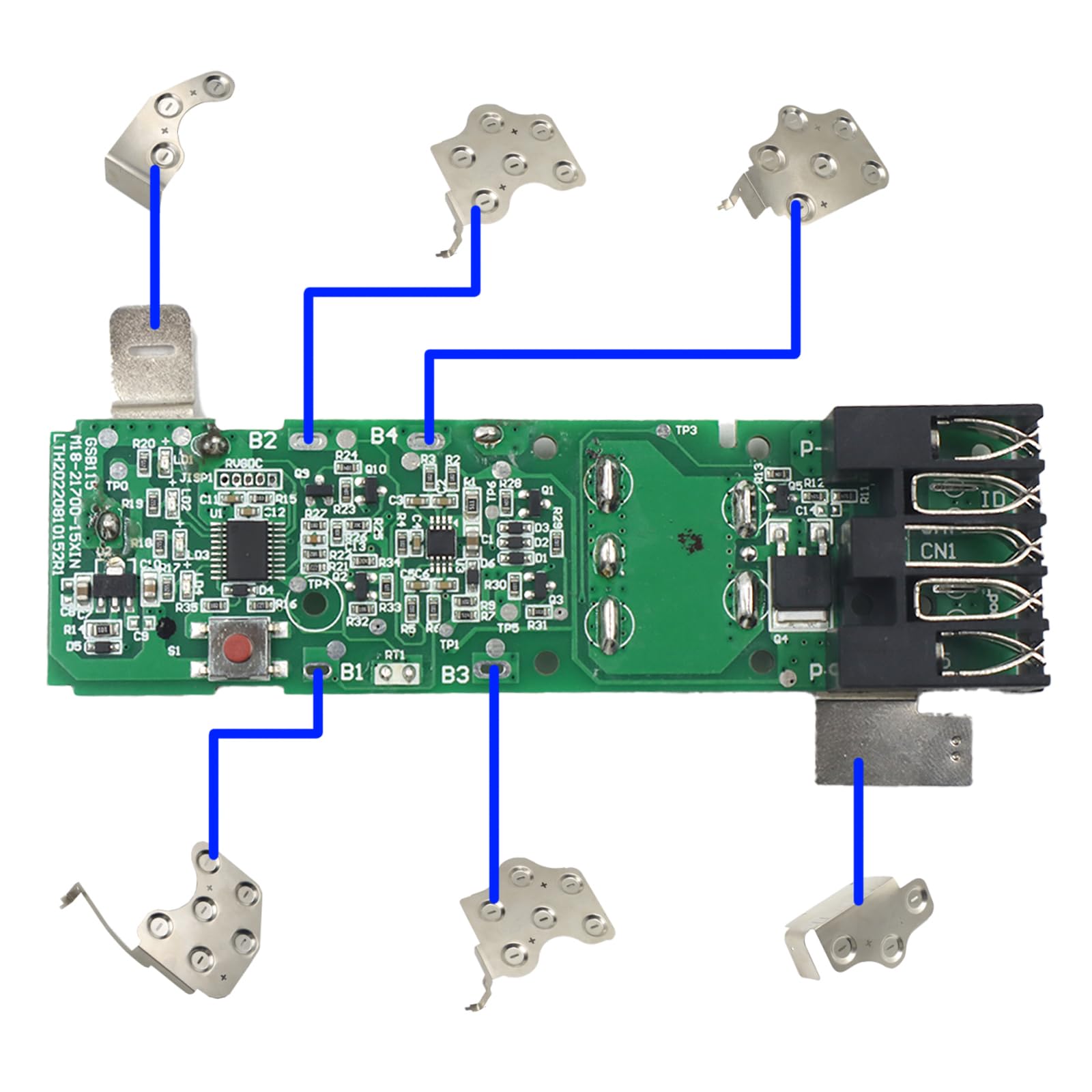 Ersatzgehäuse Für Milwaukee M18 Akkus - Reparatur-Abdeckung Für 2Ah-5Ah Batterien