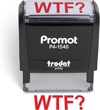 Promot Stamp - WTF? - Self Inking Rubber Stamp
