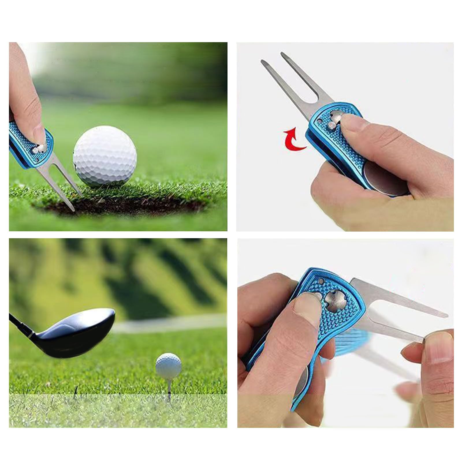 Beutel mit Ausrüstungsclip für Herren und Damen, leicht, mehrere Taschen, Reißverschluss Haken für die Tasche, Golfbälle, Golf Handtasche, Ballreiniger, Handtuch, Bürste, Beutel, Ball Werkzeug
