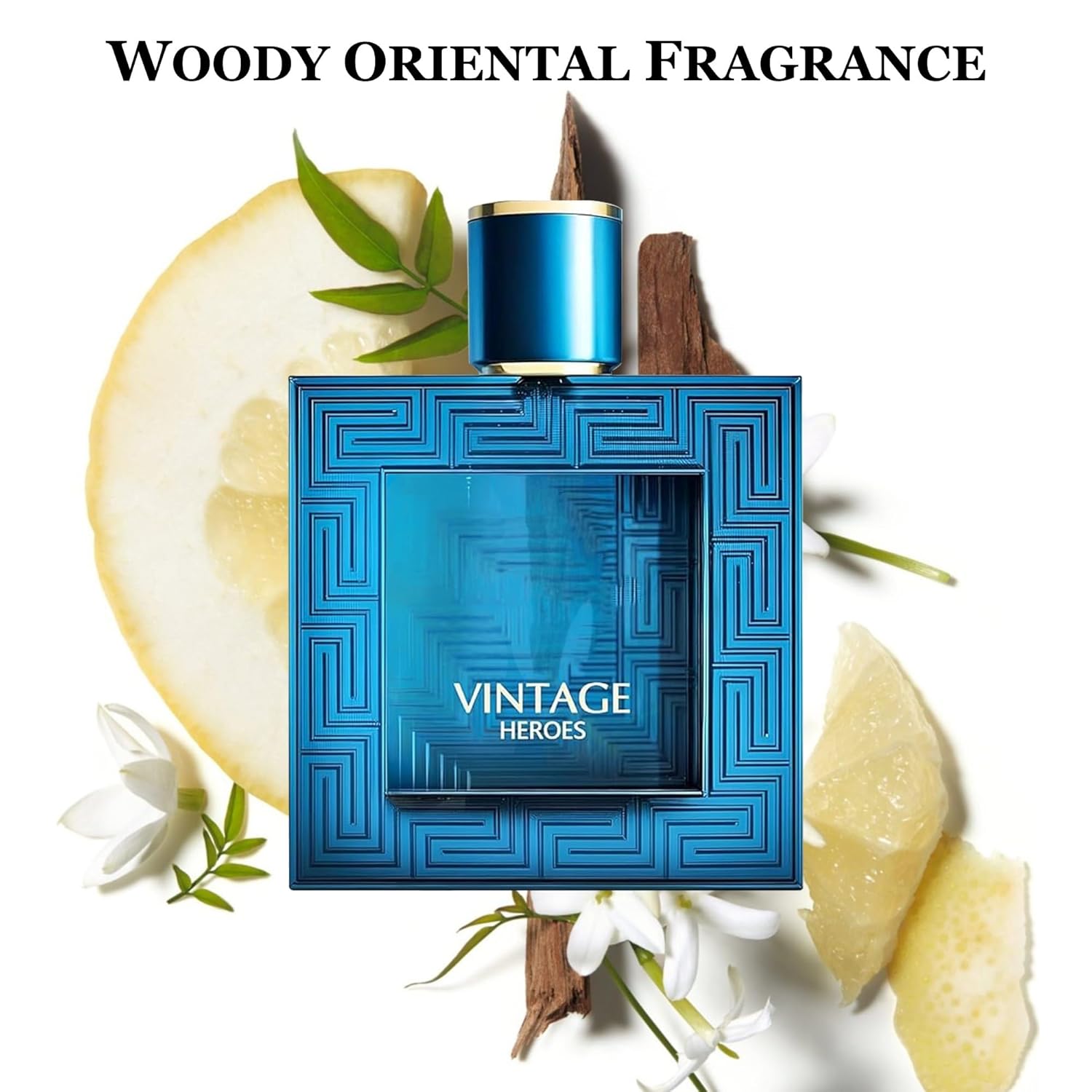 Cologne for Men Set (100ml x 4PCS Variety Pack Vintage Heroes,King,Sean's Boutique,Victory Gunmetal) Eau De Perfume Notes of Woody, Spicy, Citrus & Aromatic Long Lasting Perfume for Men All Day Use