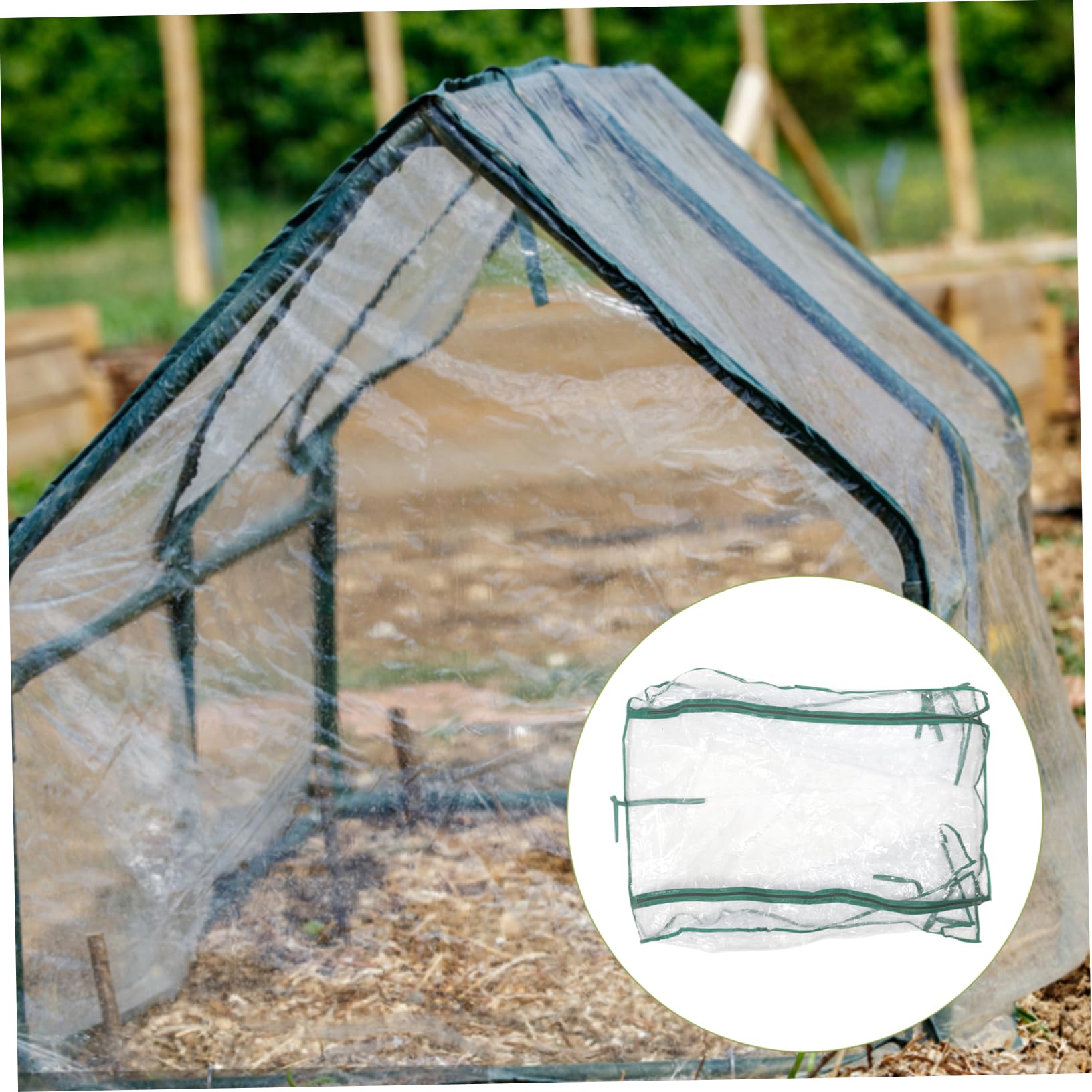 Mini Cubierta de Invernadero de Plástico, Reemplazo para Jardín | Interior, Plegable y Portátil, Genera Ambiente Cálido y Húmedo, Ayuda a Prolongar la Temporada de Cultivo