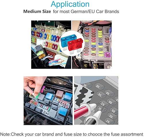 Miniatura 6 de 20pcs 7.5A Mini Fusible de Hoja y 1 Extractor de Fusible ATCATO 32V 7.5Amp Golpe Rápido para Automóvil, Camión, SUV