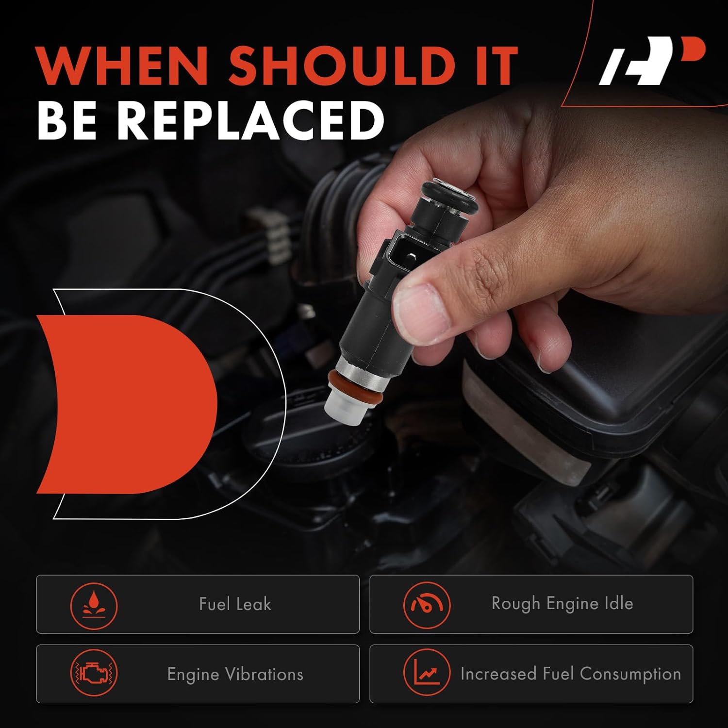 A-Premium Set of 6 Fuel Injectors Compatible with Honda Pilot 2012 2013 2014 2015, 3.5L, Replace# 16450RN0A01