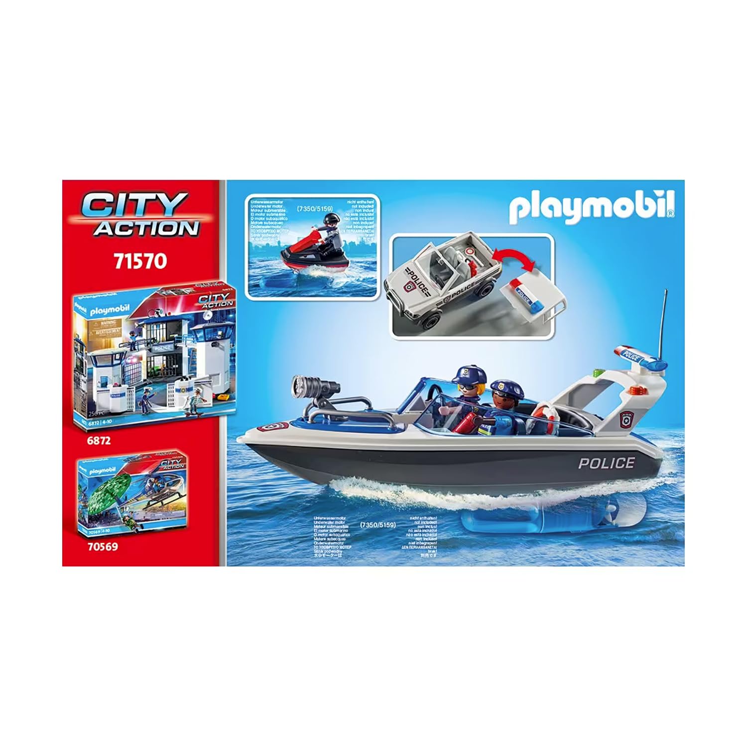 PLAYMOBIL Poursuite policière dans l'eau