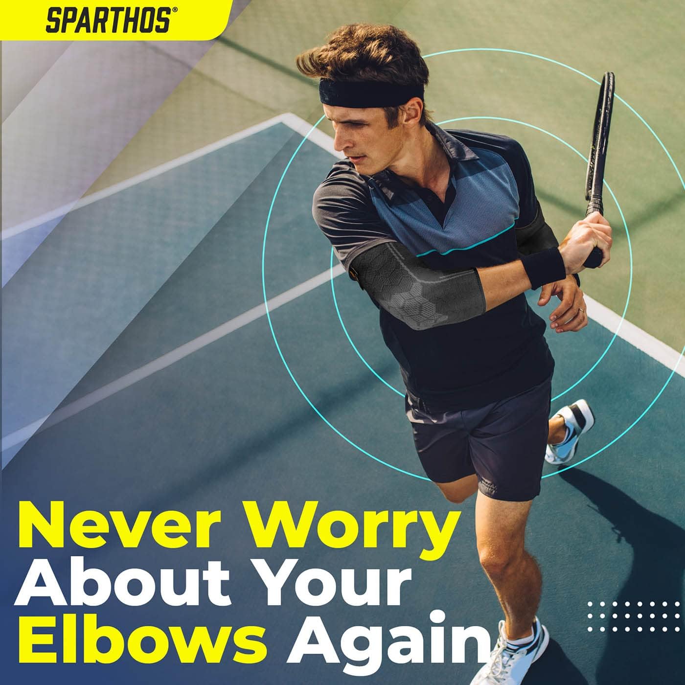 Exclusive Discount 90% Price Sparthos Elbow Compression Sleeves (Pair) – Tendonitis Golfer's Tennis Elbow Brace Support for Men and Women – Arm Injury Recovery & Prevention Biceps Triceps Joint Pain Relief (Black-L)