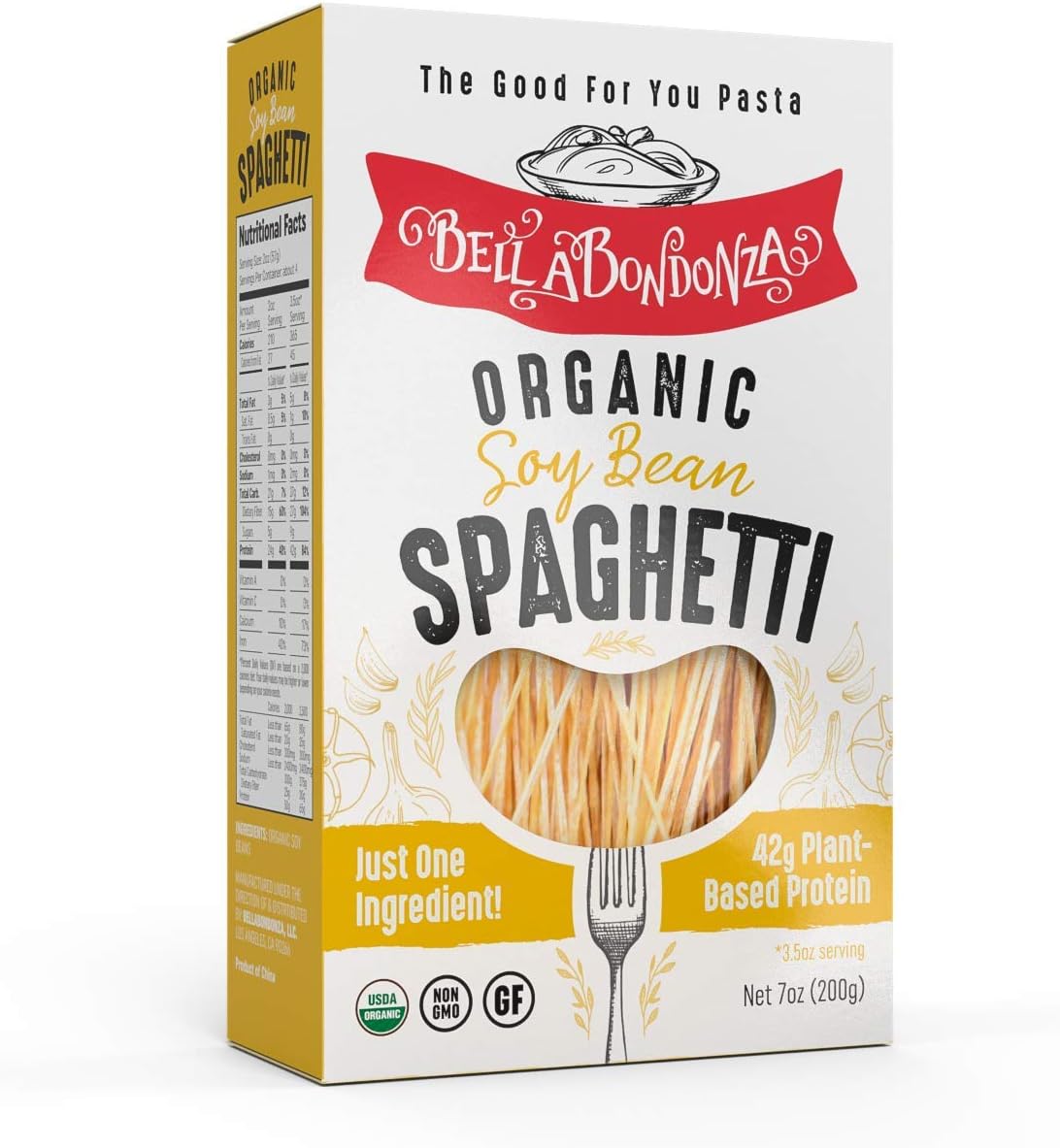 Bellabondonza Organic Soy Bean Spaghetti