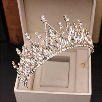 Dcvmvmn Tiara For Women Crown Hair Accessories Luxury Crystal Wedding Headdress Bridal Hair Jewelry