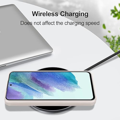 Miniatura 7 de GiiYoon Silicone Case Compatible with Samsung Galaxy S21 FE 5G, Full Body Silky Soft Touch Phone Case with Camera Protection, Shockproof Cover with