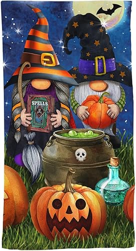 Briarwood Lane Toalla de mano de gnomos de Halloween 26" x 18"