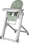 Peg Perego Siesta, Chaise Haute Pliable & Repose-tête qui Grandit avec Bébé, Hauteur Réglable, Nettoyage Rapide & Roues Faciles à Pousser pour Bébé et Tout-Petit, Fabriqué en Italie, Menthe (Vert)