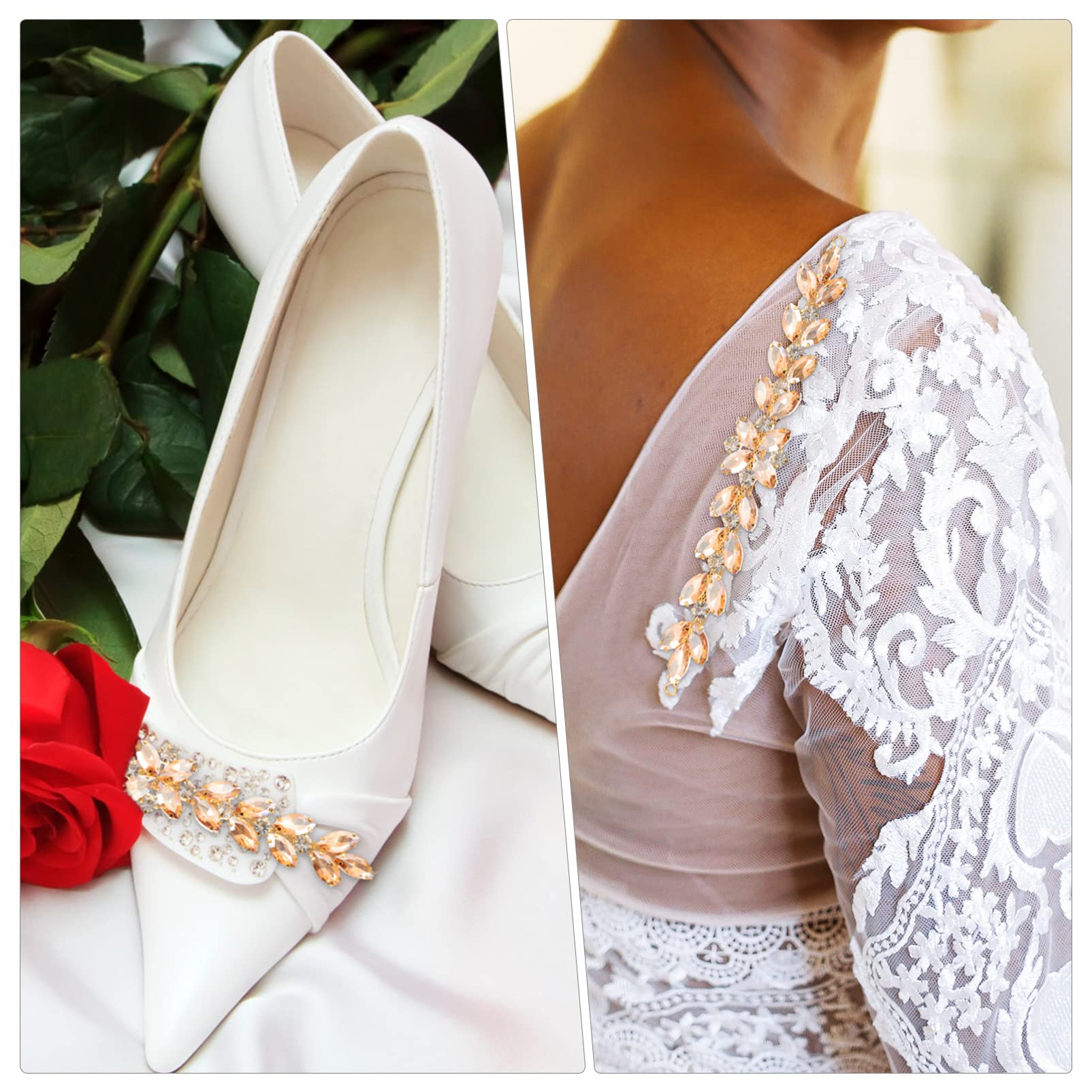 Operitacx 5pezzi Per Matrimonio Applique Per Borse e Scarpe Accessorio Cerimonie e