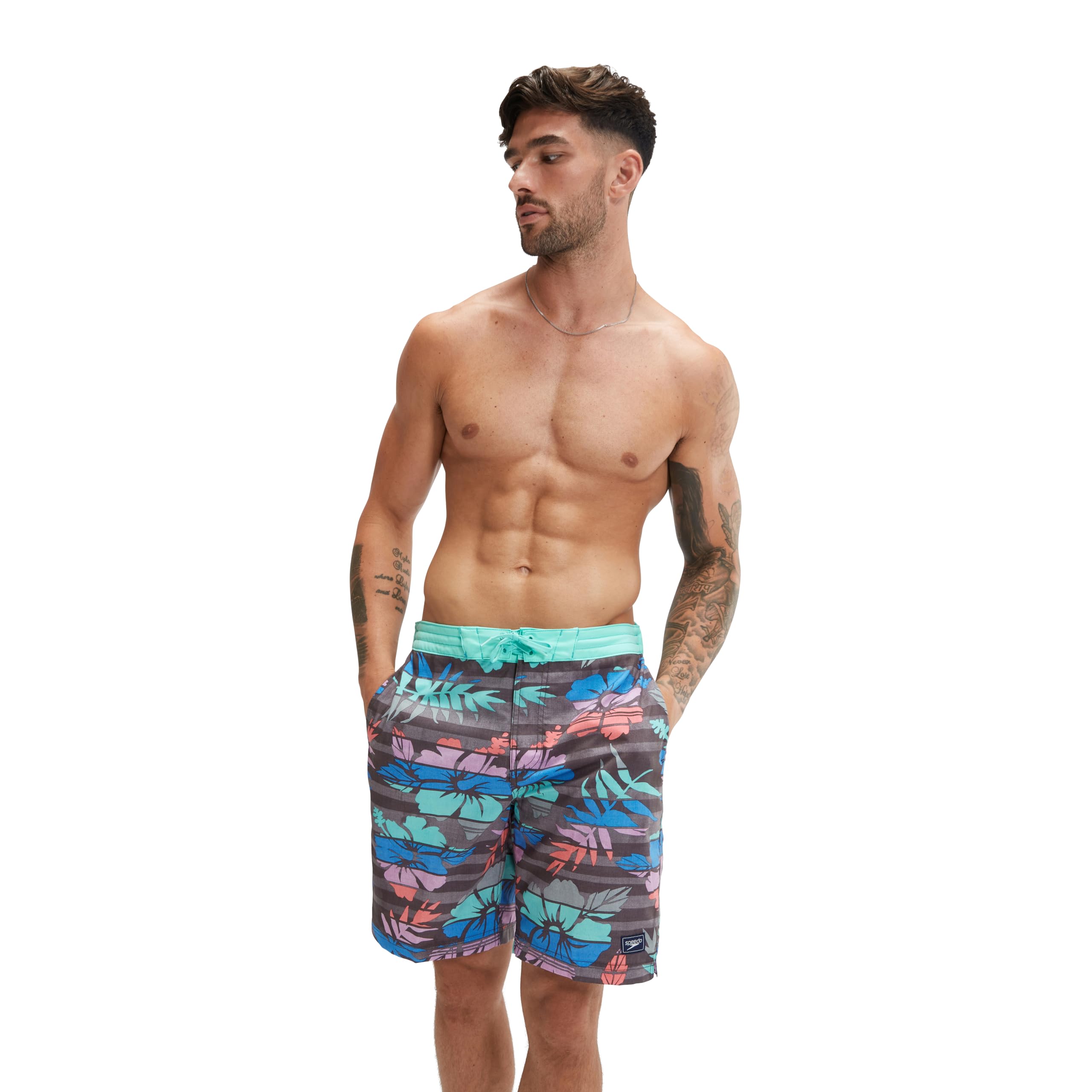 Bañador corto Speedo Bondi a rayas de diseño ceñido y gran flexibilidad 8
