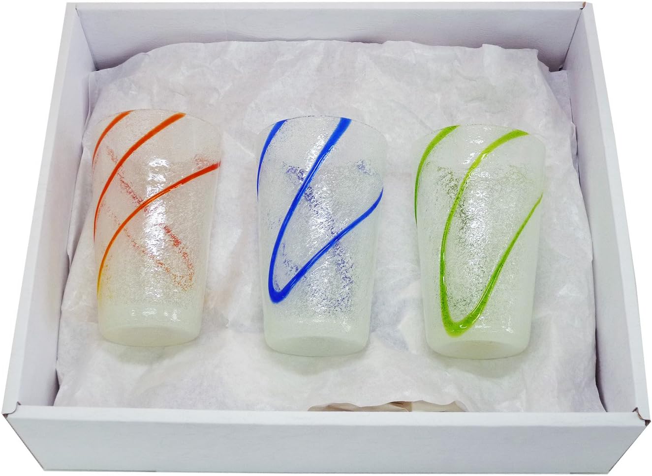 Gift Set of 3 Foaming Cool Glass (Orange, Blue, Green)