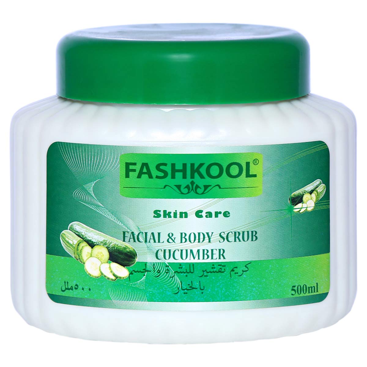 Fashkool Cucumber Body Scrub - 500 ml, Green