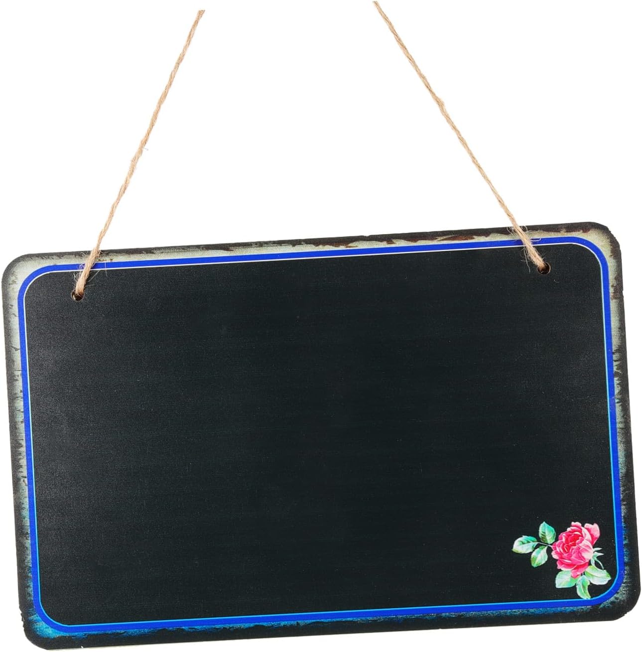 Decorative Wall Message Board Small Single-Sided Chalkboard Hanging Memo Notice Board for Restaurant Café DIY Writing and Reminder Use Style