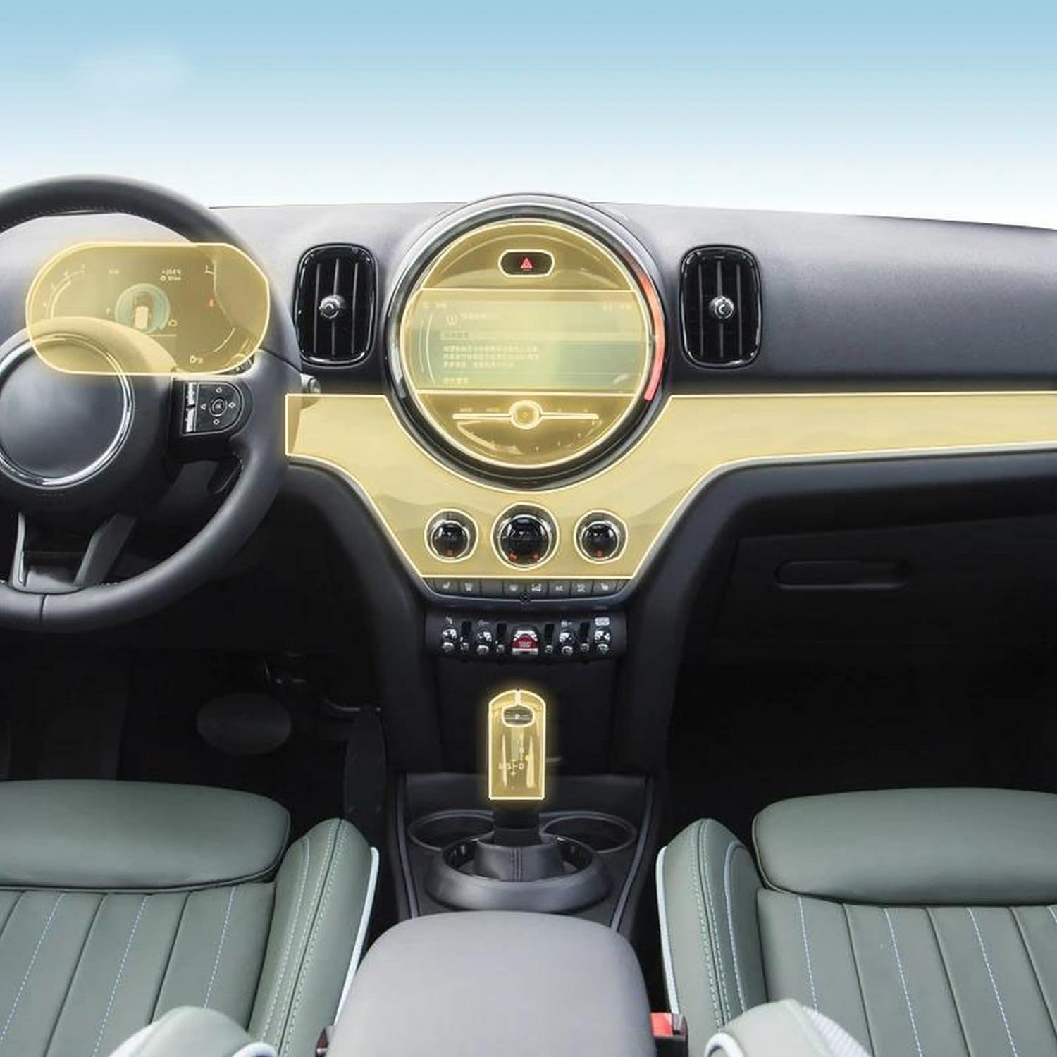 Protection intérieur voiture haut de gamme - Film PPF TPU Mini Countryman 21-23