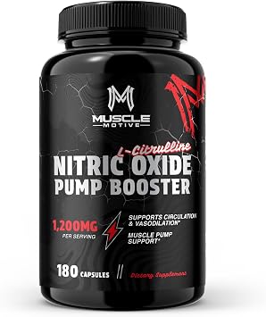 Nitric Oxide Supplement for Men, 180 Capsules