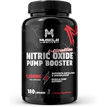 Nitric Oxide Supplement for Men, 180 Capsules